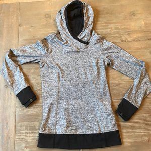 Lululemon Think Fast Hoodie Heathered Black side 6